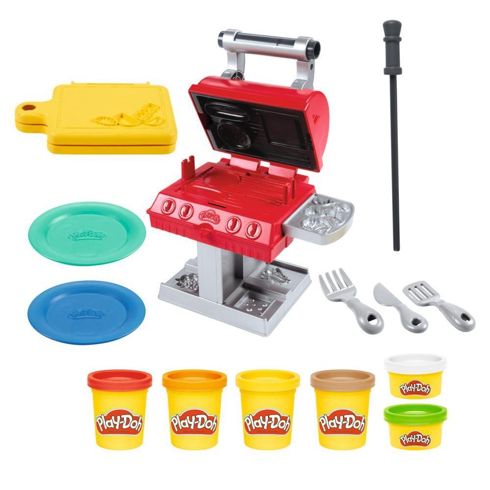 Play-Doh Kitchen Creations Grill 'n Stamp Playset for Kids 3 Years and Up with 6 Non-Toxic Colors product thumbnail 1