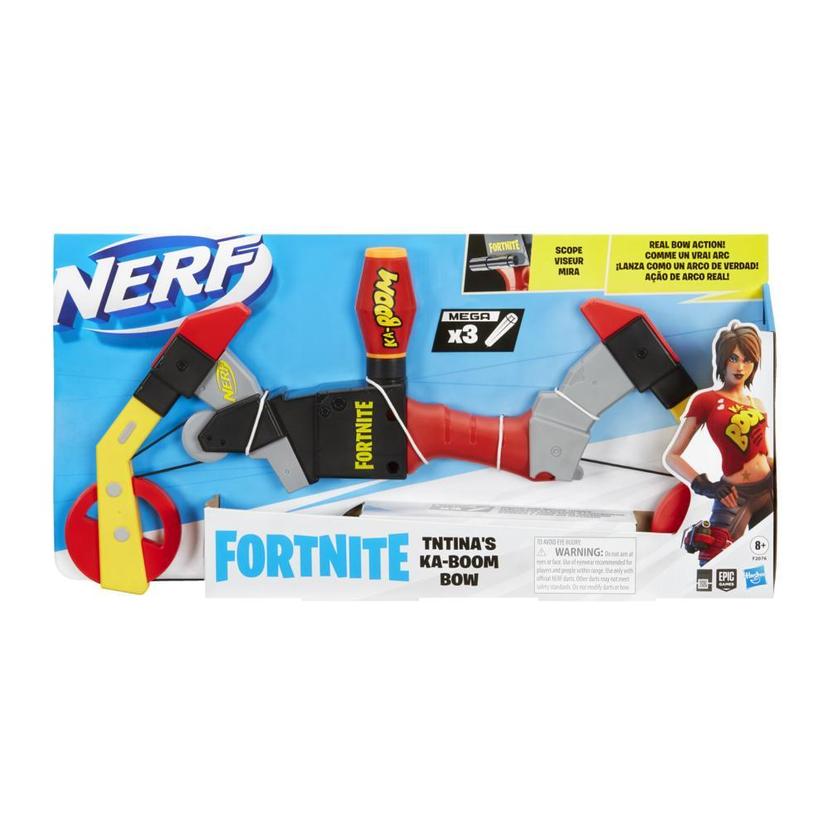 Nerf Fortnite TNTina's Ka-Boom Bow, Real Bow Action, Includes Scope and 3 Official Nerf Mega Darts product image 1