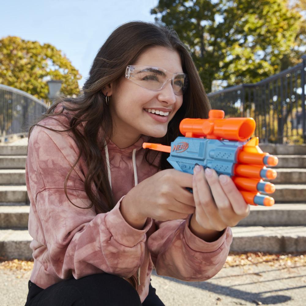 Nerf Elite 2.0 Prospect QS-4 Blaster, 8 Official Nerf Elite Darts, 4-Dart Blasting, Nonremovable Targeting Scope product thumbnail 1