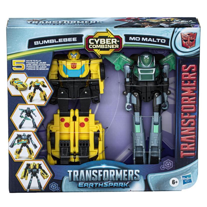 Transformers Toys EarthSpark Cyber-Combiner Bumblebee and Mo Malto Action Figures product image 1