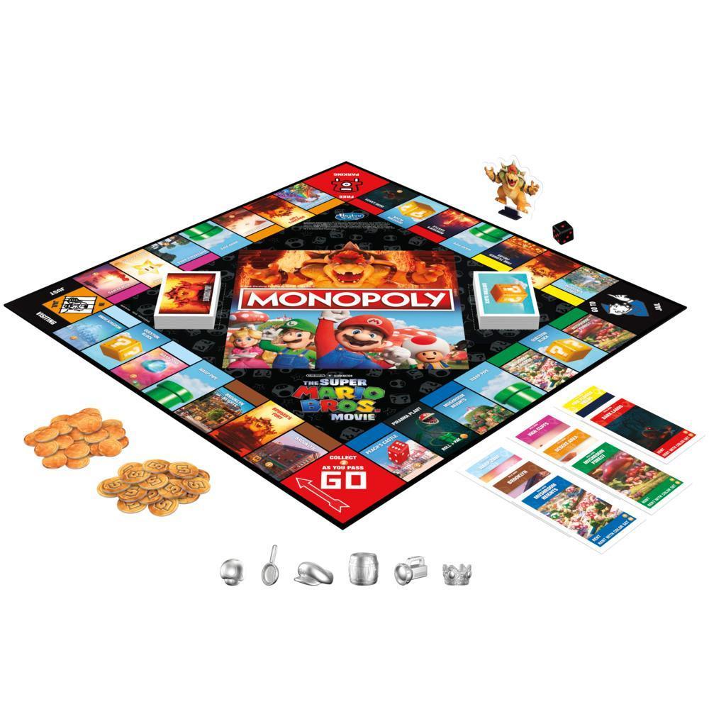 Monopoly The Super Mario Bros. Movie Edition Kids Board Game Includes Bowser Token, Family Games, Ages 8+ product thumbnail 1