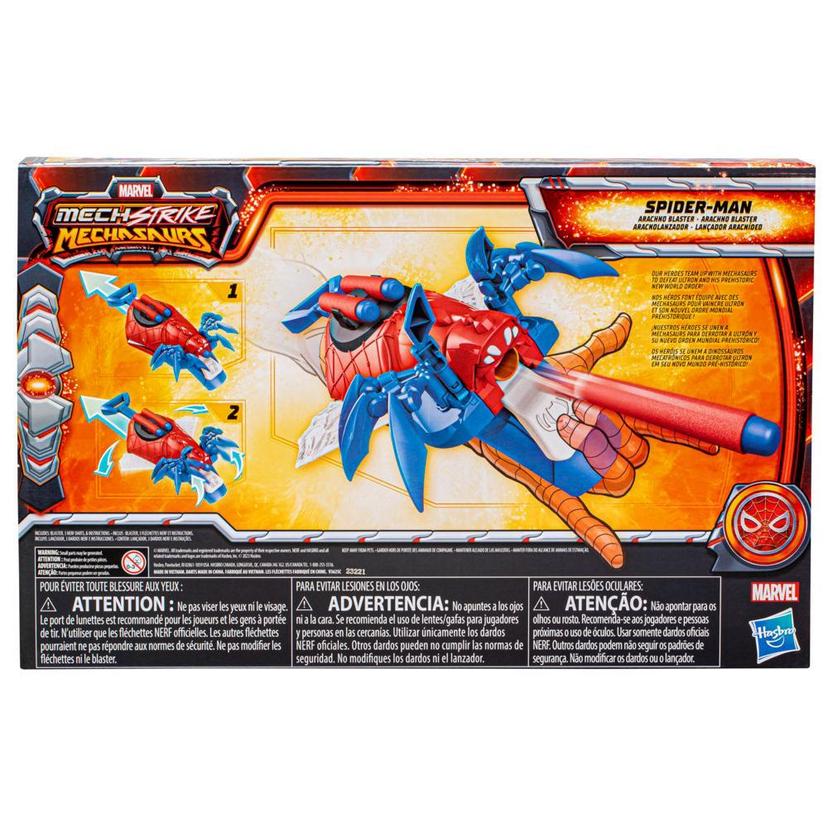 Marvel Mech Strike Mechasaurs Spider-Man Arachno Blaster, NERF Blaster with 3 Darts product image 1