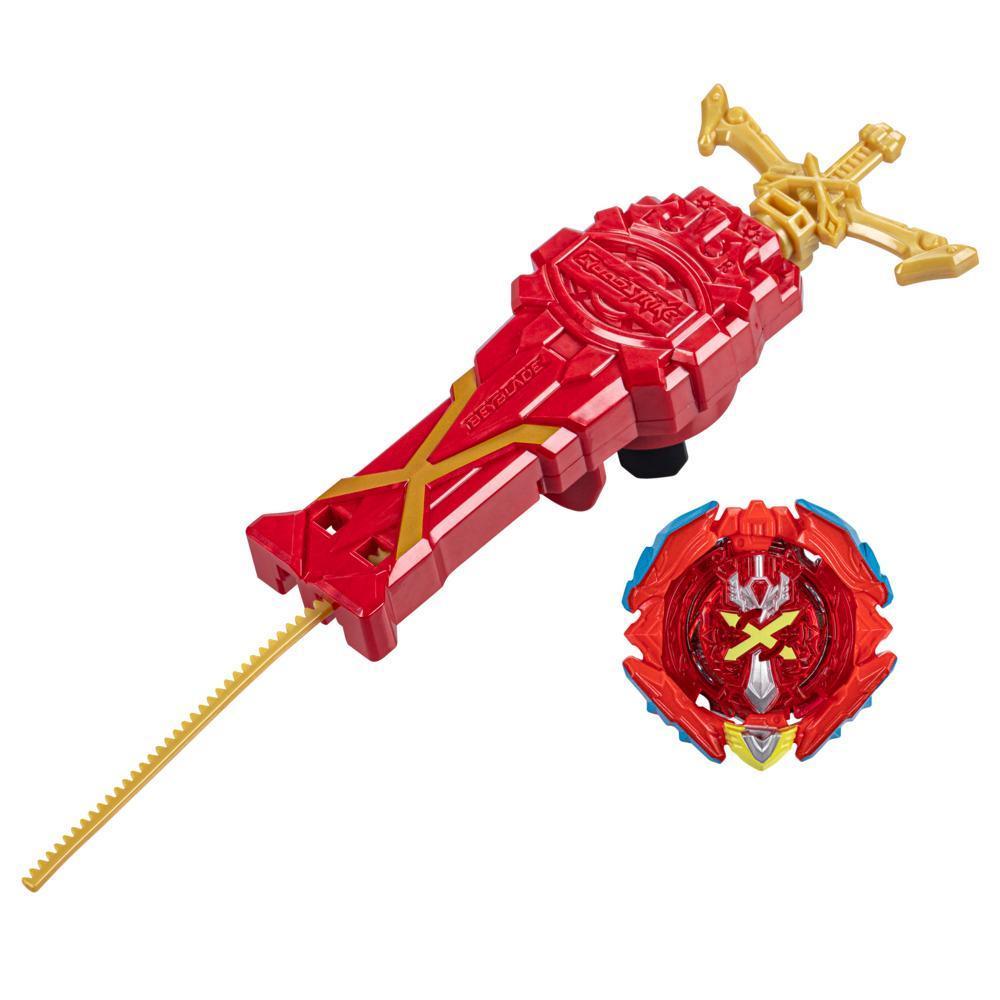 Beyblade Burst QuadStrike Xcalius Power Speed Launcher Pack, With Launcher and Spinning Top Toy product thumbnail 1
