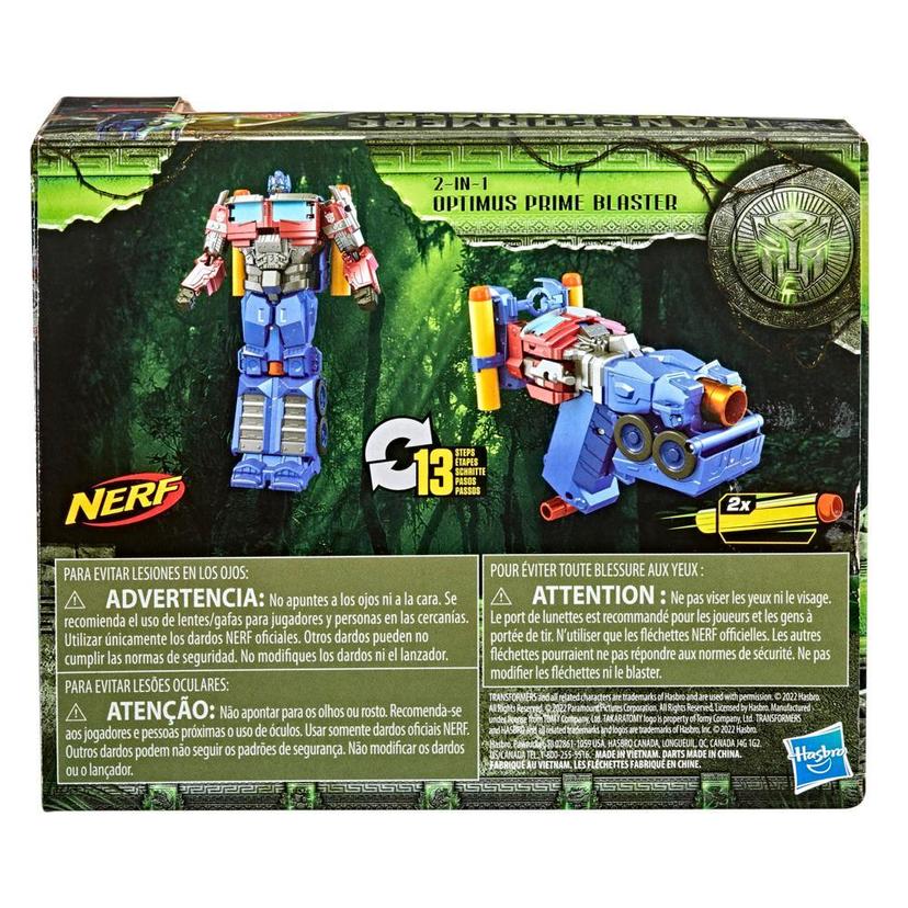 Transformers Toys Transformers: Rise of the Beasts Movie 2-in-1 Optimus Prime Blaster for Ages 6 and Up, 7-inch product image 1