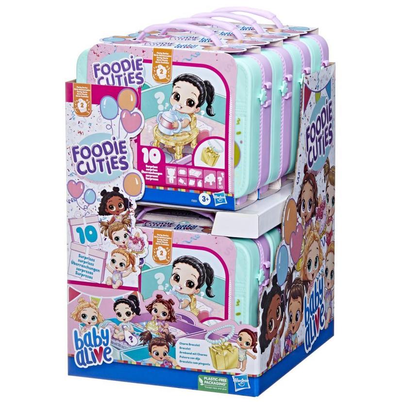 Baby Alive Foodie Cuties, Party Series 2, Surprise Toy, 3-Inch Doll for Kids 3 and Up, 10 Surprises in Portable Case product image 1