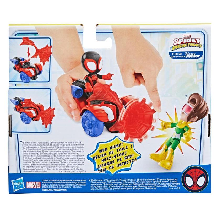 Marvel Spidey and His Amazing Friends Miles Morales: Spider-Man Set, Action Figure, Vehicle, and Accessory product image 1