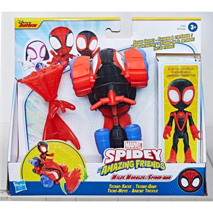 Marvel Spidey and His Amazing Friends Miles Morales: Spider-Man Set, Action Figure, Vehicle, and Accessory product image 1