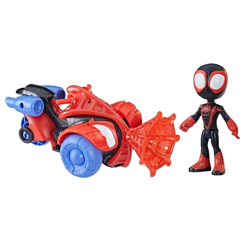 Marvel Spidey and His Amazing Friends Miles Morales: Spider-Man Set, Action Figure, Vehicle, and Accessory product image 1