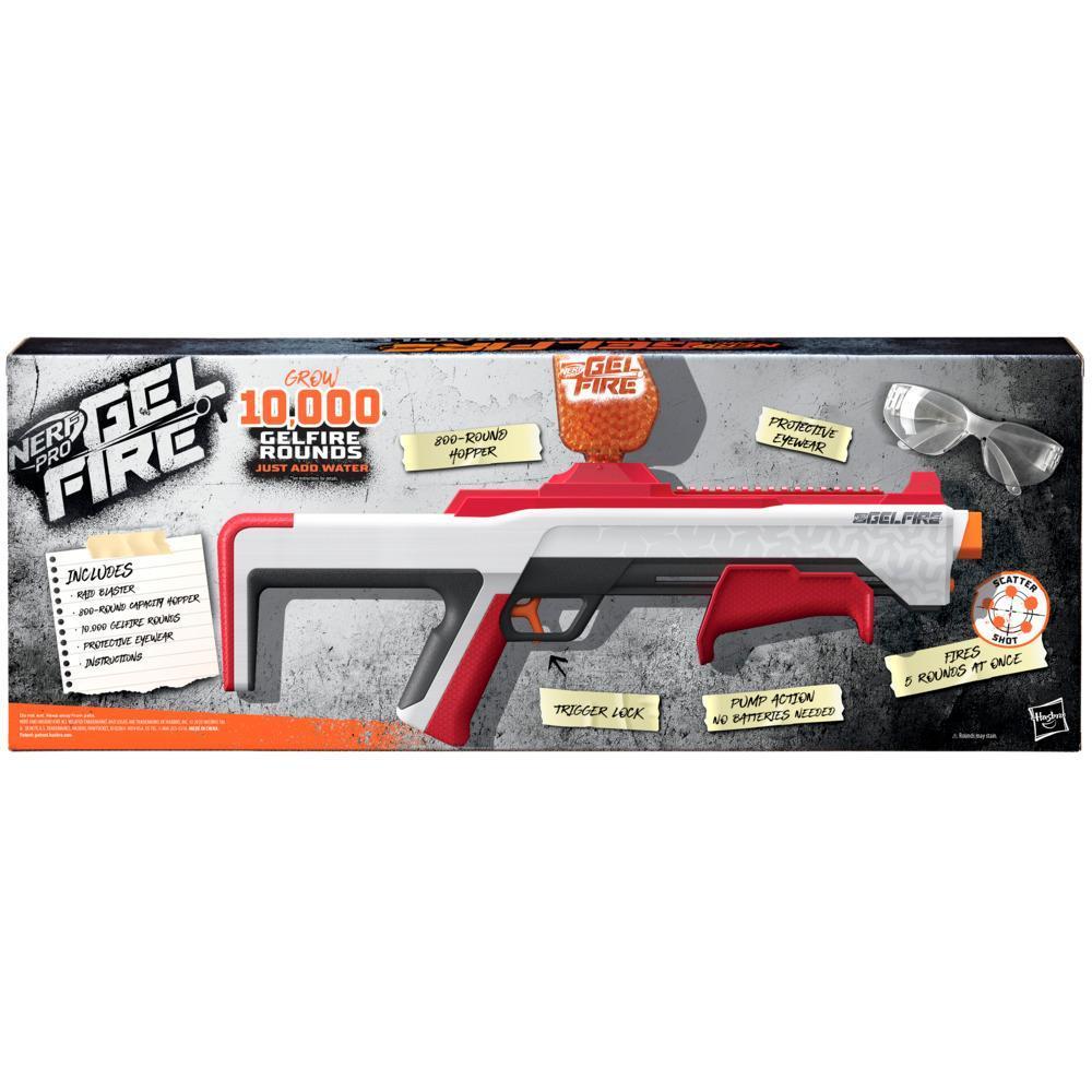 Nerf Pro Gelfire Raid Blaster, Fire 5 Rounds At Once, 10,000 Gelfire Rounds, 800 Round Hopper, Eyewear product thumbnail 1
