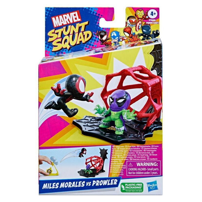 Marvel Stunt Squad Miles Morales vs. Prowler Playset with Action Figures (1.5”) product image 1