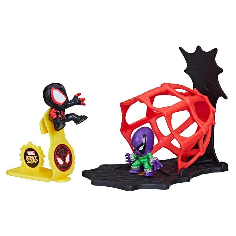 Marvel Stunt Squad Miles Morales vs. Prowler Playset with Action Figures (1.5”) product image 1