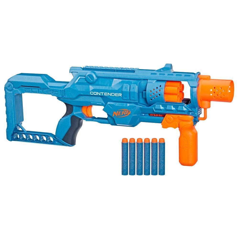 Nerf Elite 2.0 Contender Blaster and 6 Nerf Elite Darts product thumbnail 1