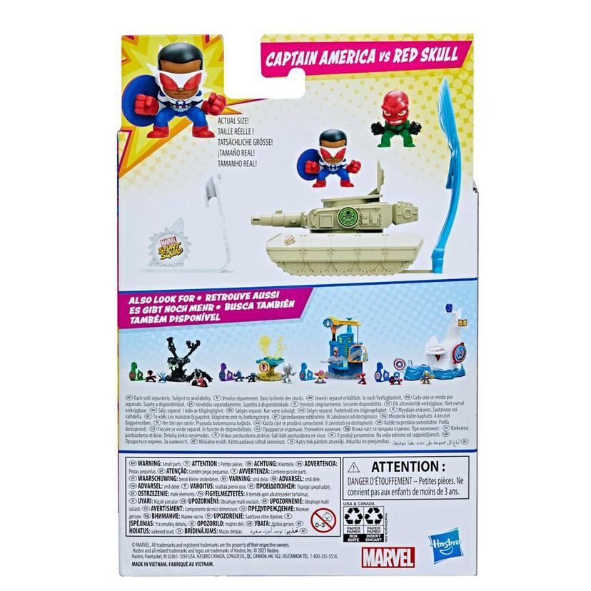 Marvel Stunt Squad Captain America vs. Red Skull Playset with Action Figures (1.5”) product image 1