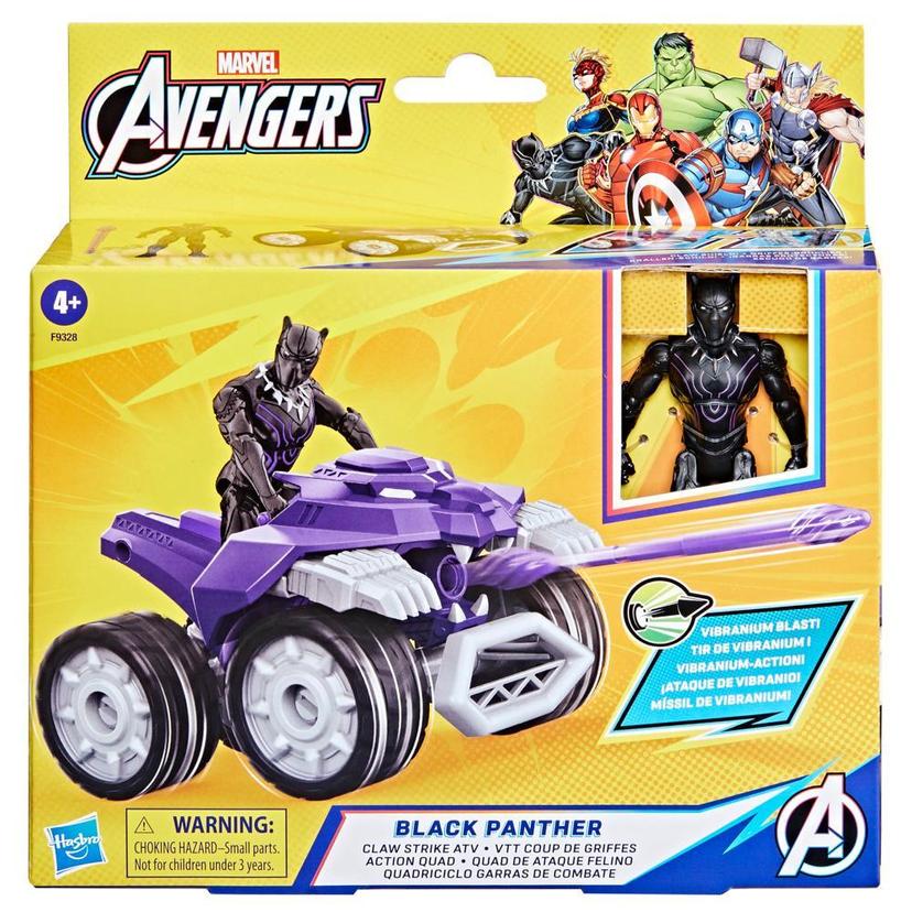 Marvel Avengers Epic Hero Series Black Panther Claw Strike ATV Toy Car Playset for Kids 4+ product image 1