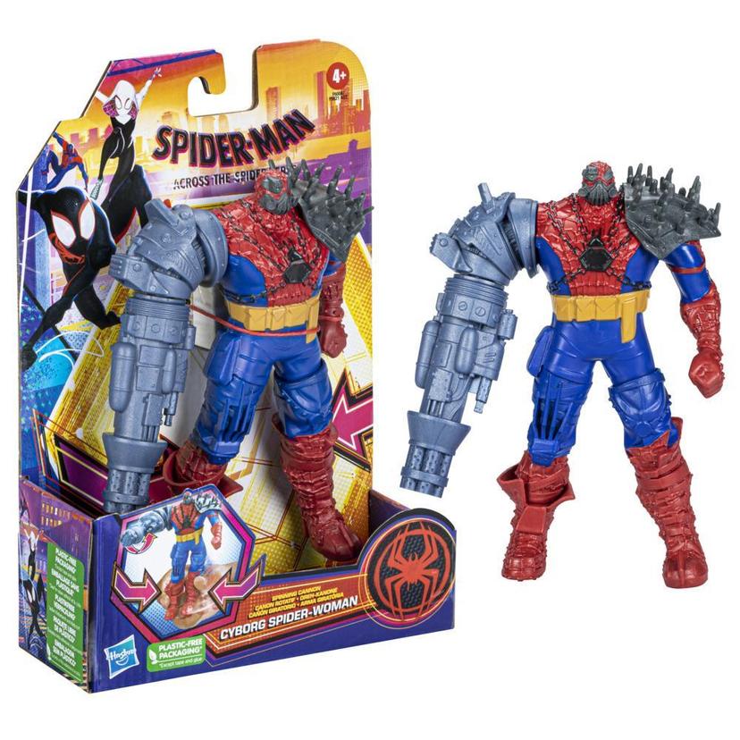 Marvel Spider-Man: Across the Spider-Verse Cyborg Spider-Woman Toy, 6-Inch-Scale Deluxe Action Figure for Kids Ages 4 and Up product image 1