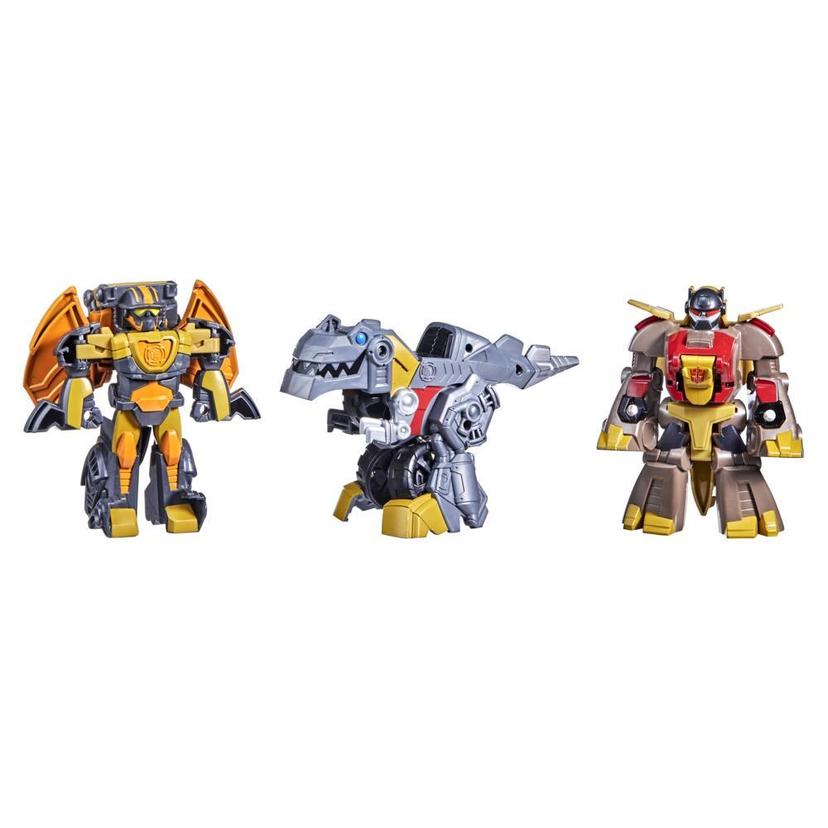 Transformers Dinobot Adventures Dinobot Squad Grimlock, Dinobot Snarl, and Predaking 3-Pack, 4.5-Inch Toys, Age 3 and Up product image 1