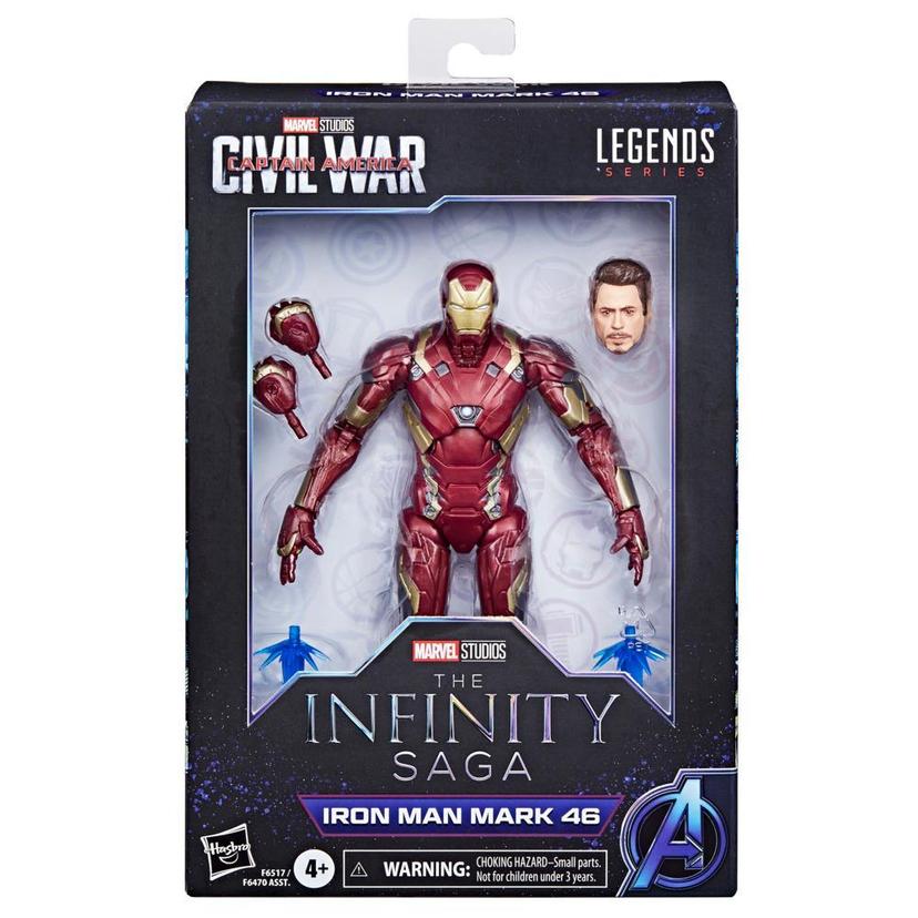 Hasbro Marvel Legends Series Iron Man Mark 46, 6" Marvel Legends Action Figures product image 1