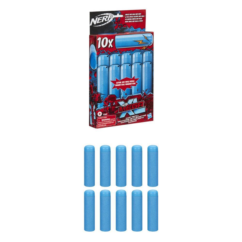 Nerf Mega XL Dart Refill, Includes 10 Nerf Mega XL Whistler Darts, Largest Nerf Mega Darts Ever, Whistle Sound When Fired product thumbnail 1