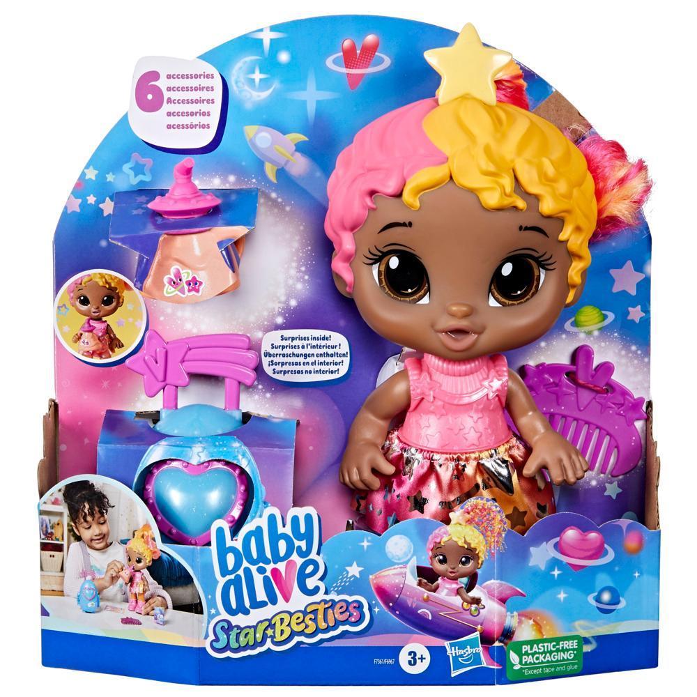 Baby Alive Star Besties Doll, Bright Bella, 8-inch Space-Themed Baby Alive Doll Toy with Accessories for Kids 3 and Up product thumbnail 1