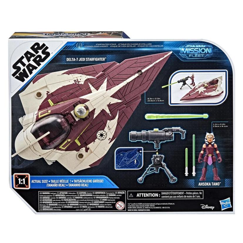 Star Wars Toys Mission Fleet Ahsoka Tano Delta-7 Jedi Starfighter, Starfighter Strike 2.5-Inch-Scale Figure and Vehicle product image 1