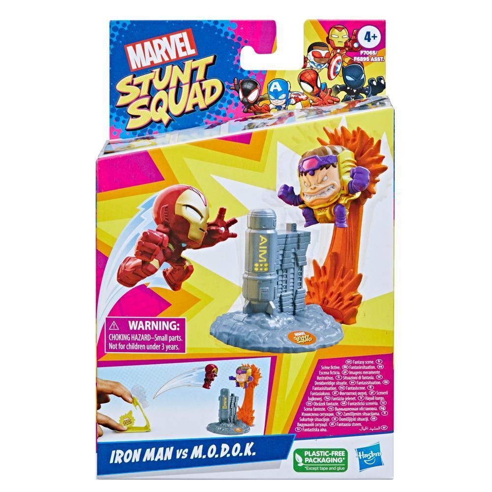 Marvel Stunt Squad Iron Man vs. M.O.D.O.K. Playset with Action Figures (1.5”) product thumbnail 1