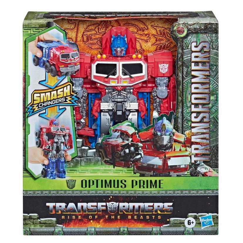 Transformers Toys Transformers: Rise of the Beasts Movie, Smash Changer Optimus Prime Action Figure - Ages 6 and up, 9-inch product image 1