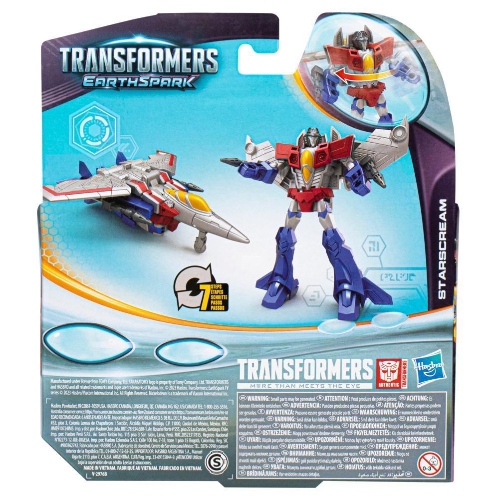 Transformers Toys EarthSpark Warrior Class Starscream Action Figure product thumbnail 1