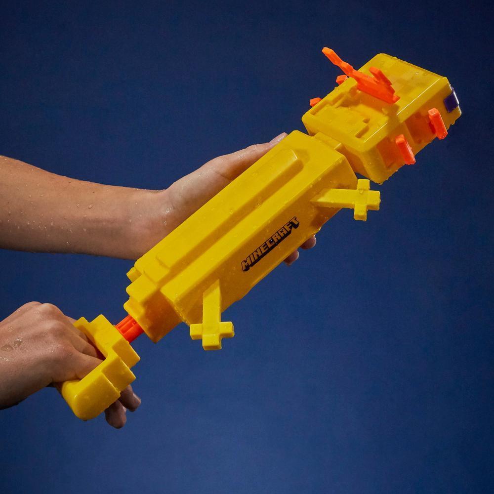 Nerf Super Soaker Minecraft Axolotl Water Blaster with Poseable Gills product thumbnail 1