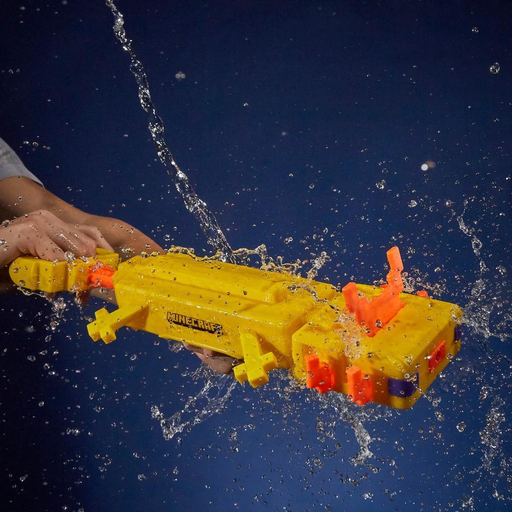 Nerf Super Soaker Minecraft Axolotl Water Blaster with Poseable Gills product thumbnail 1