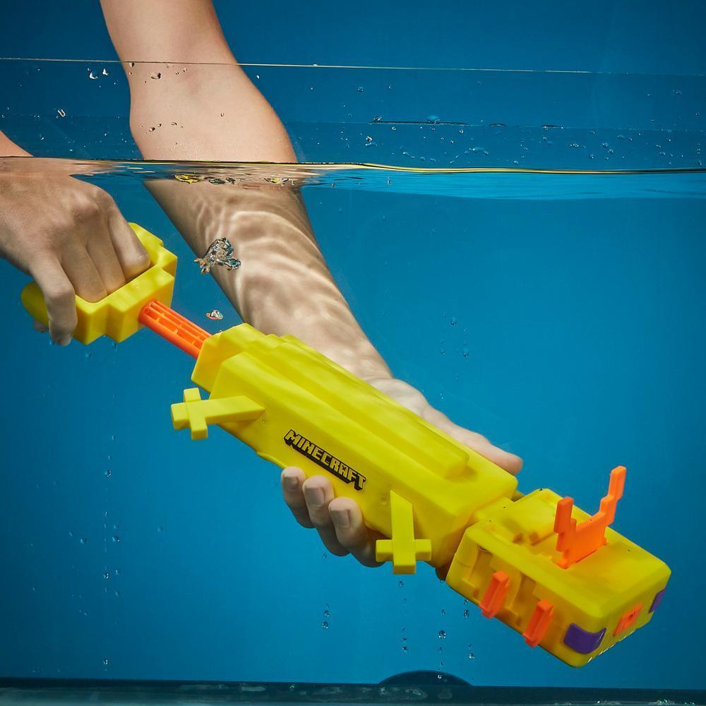 Nerf Super Soaker Minecraft Axolotl Water Blaster with Poseable Gills product thumbnail 1