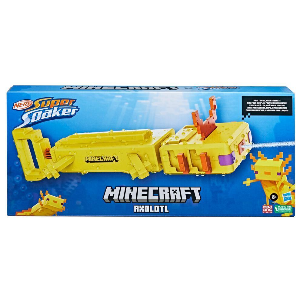 Nerf Super Soaker Minecraft Axolotl Water Blaster with Poseable Gills product thumbnail 1