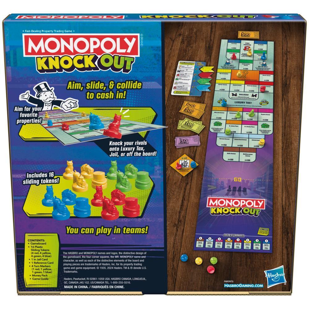 Monopoly Knockout Family Party Game, Quick-Playing Board Games for Ages 8+, 2-8 Players, 20 Mins. product thumbnail 1