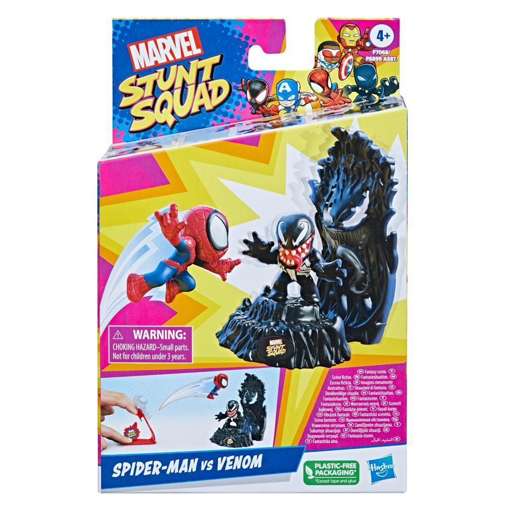 Marvel Stunt Squad Spider-Man vs. Venom Playset with Action Figures (1.5”) product thumbnail 1