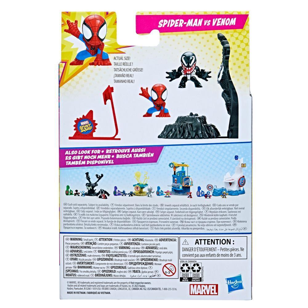 Marvel Stunt Squad Spider-Man vs. Venom Playset with Action Figures (1.5”) product thumbnail 1