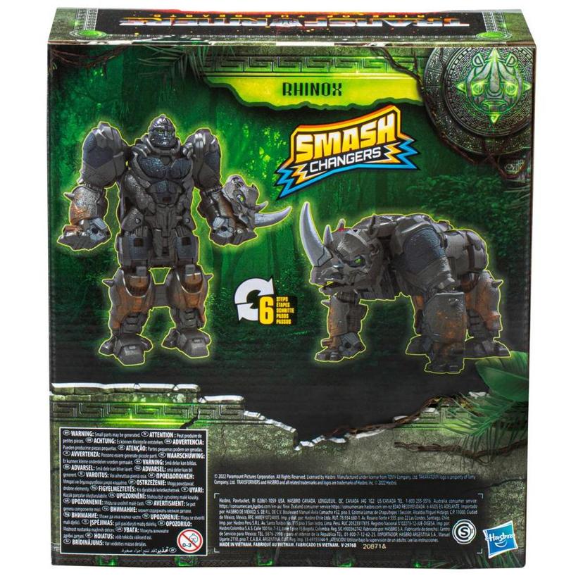 Transformers Toys Transformers: Rise of the Beasts Movie, Smash Changer Rhinox Action Figure - Ages 6 and up, 9-inch product image 1