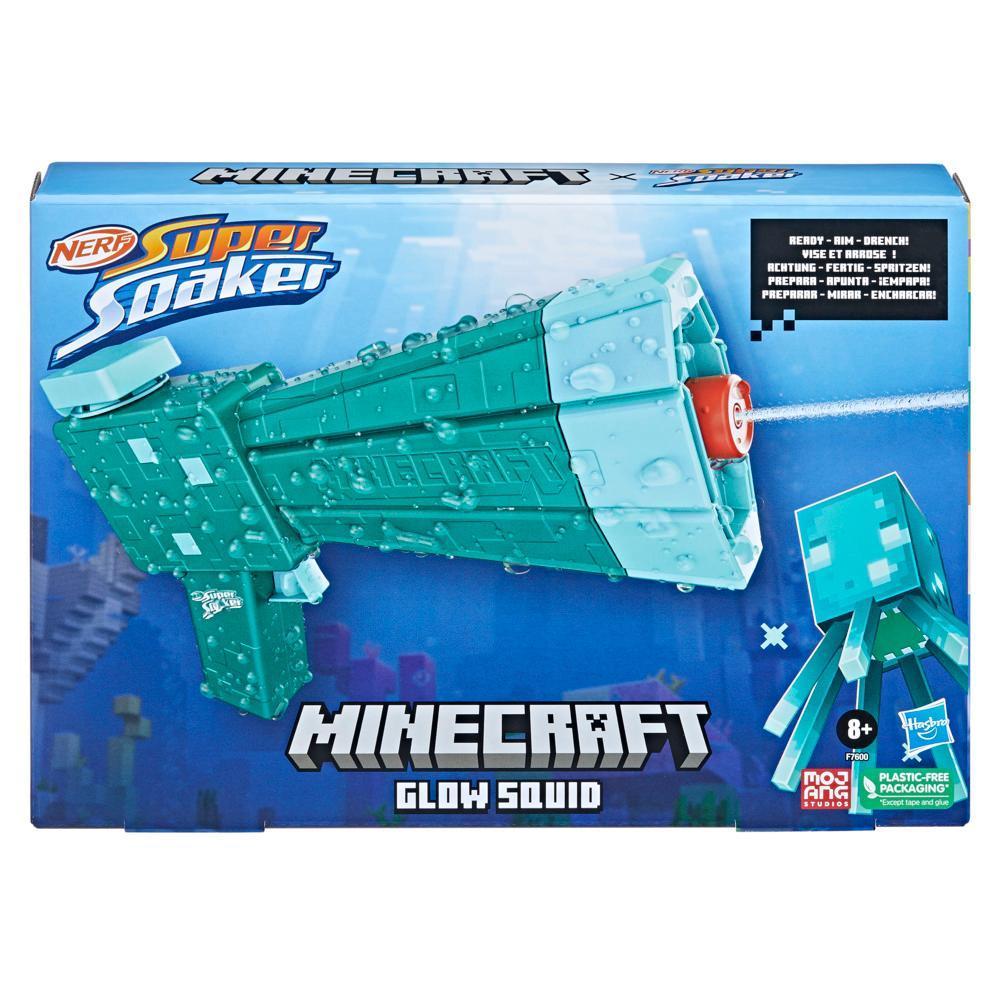 Nerf Super Soaker Minecraft Glow Squid Water Blaster product thumbnail 1