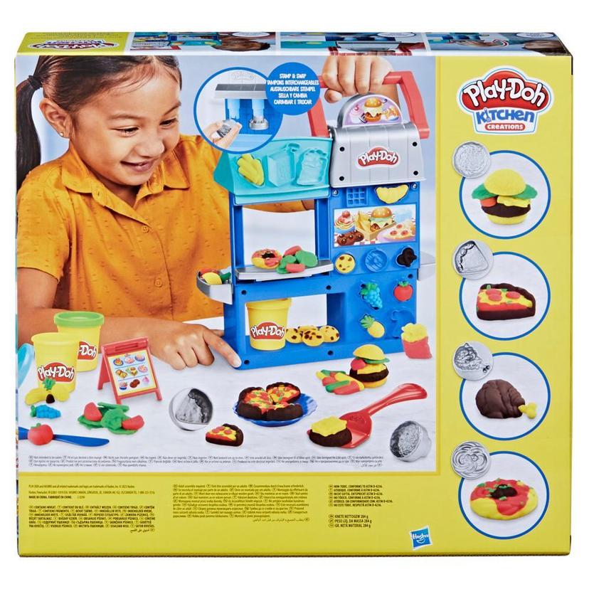 Play-Doh Kitchen Creations Busy Chef's Restaurant Playset, 2-Sided Play Kitchen, Ages 3+ product image 1