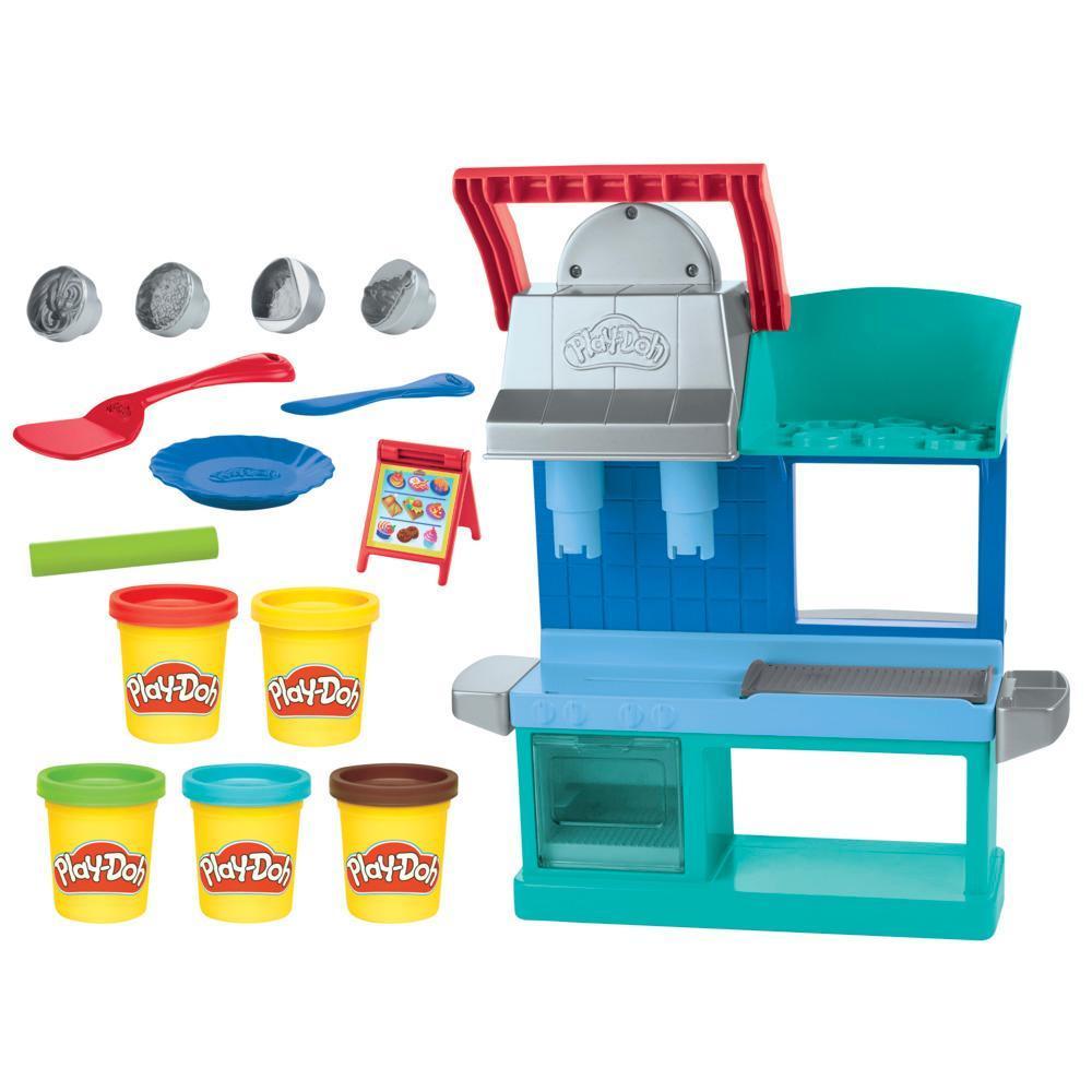 Play-Doh Kitchen Creations Busy Chef's Restaurant Playset, 2-Sided Play Kitchen, Ages 3+ product thumbnail 1