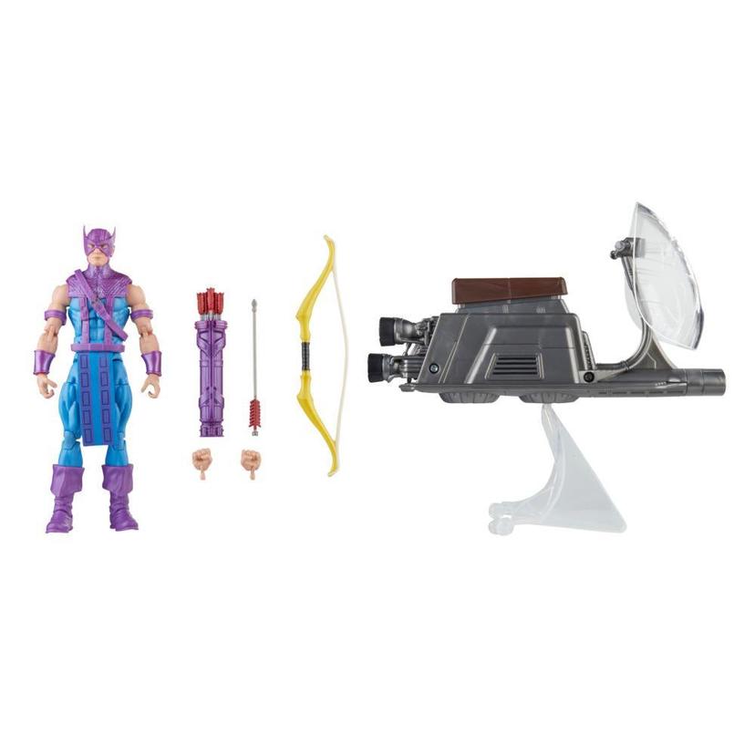 Hasbro Marvel Legends Series Hawkeye with Sky-Cycle Avengers 60th Anniversary 6 Inch product image 1