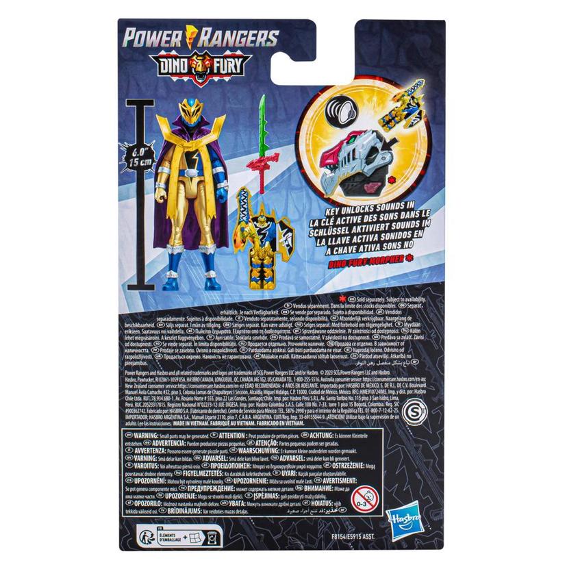 Power Rangers Dino Fury Gold Ranger Dino Master Mode, Power Rangers Toys Action Figures product image 1