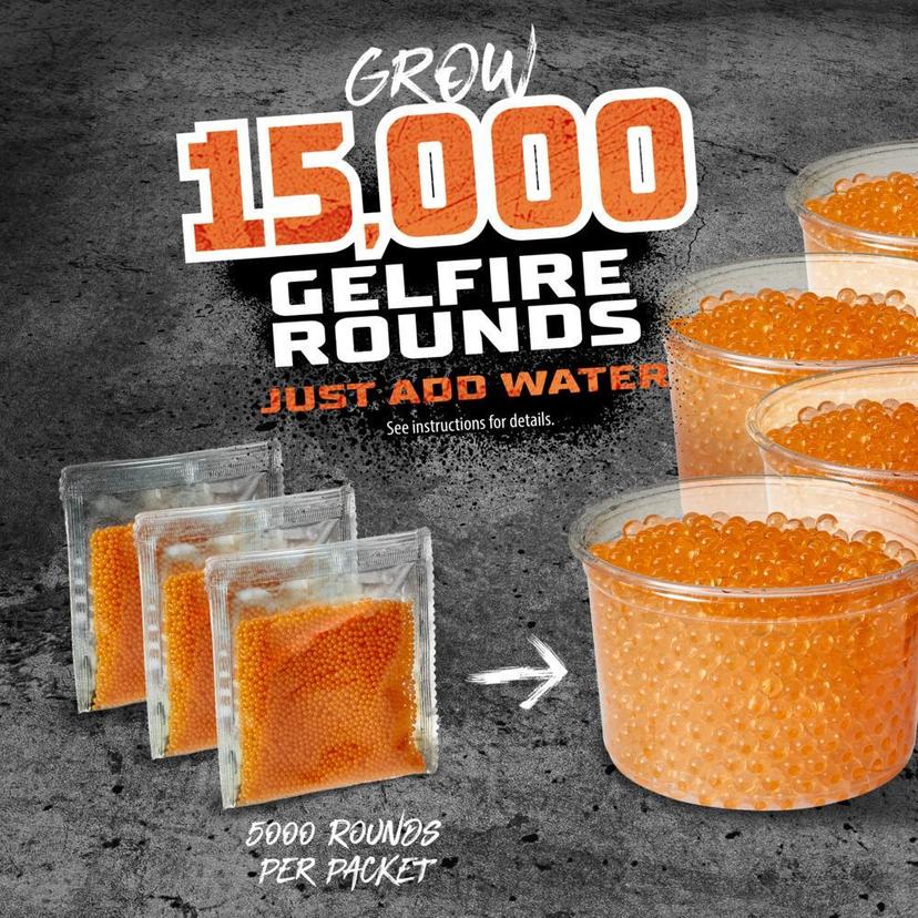 Nerf Pro Gelfire Refill, 15,000 Dehydrated Gelfire Rounds For Nerf Gelfire Blasters product image 1