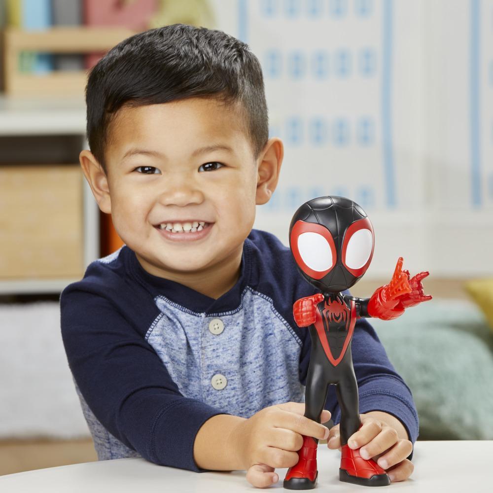 Marvel Spidey and His Amazing Friends Supersized Miles Morales: Spider-Man Action Figure, Preschool Toy for Age 3 and Up product thumbnail 1