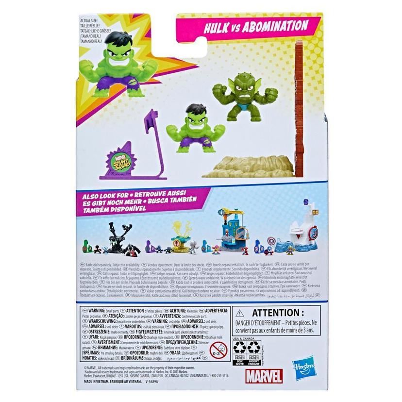 Marvel Stunt Squad Hulk vs. Abomination Playset with Action Figures (1.5”) product image 1