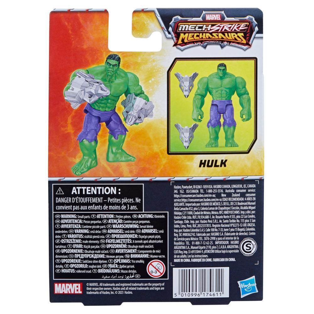 Marvel Mech Strike Mechasaurs Hulk Action Figure, with Weapon Accessories (4.5") product thumbnail 1