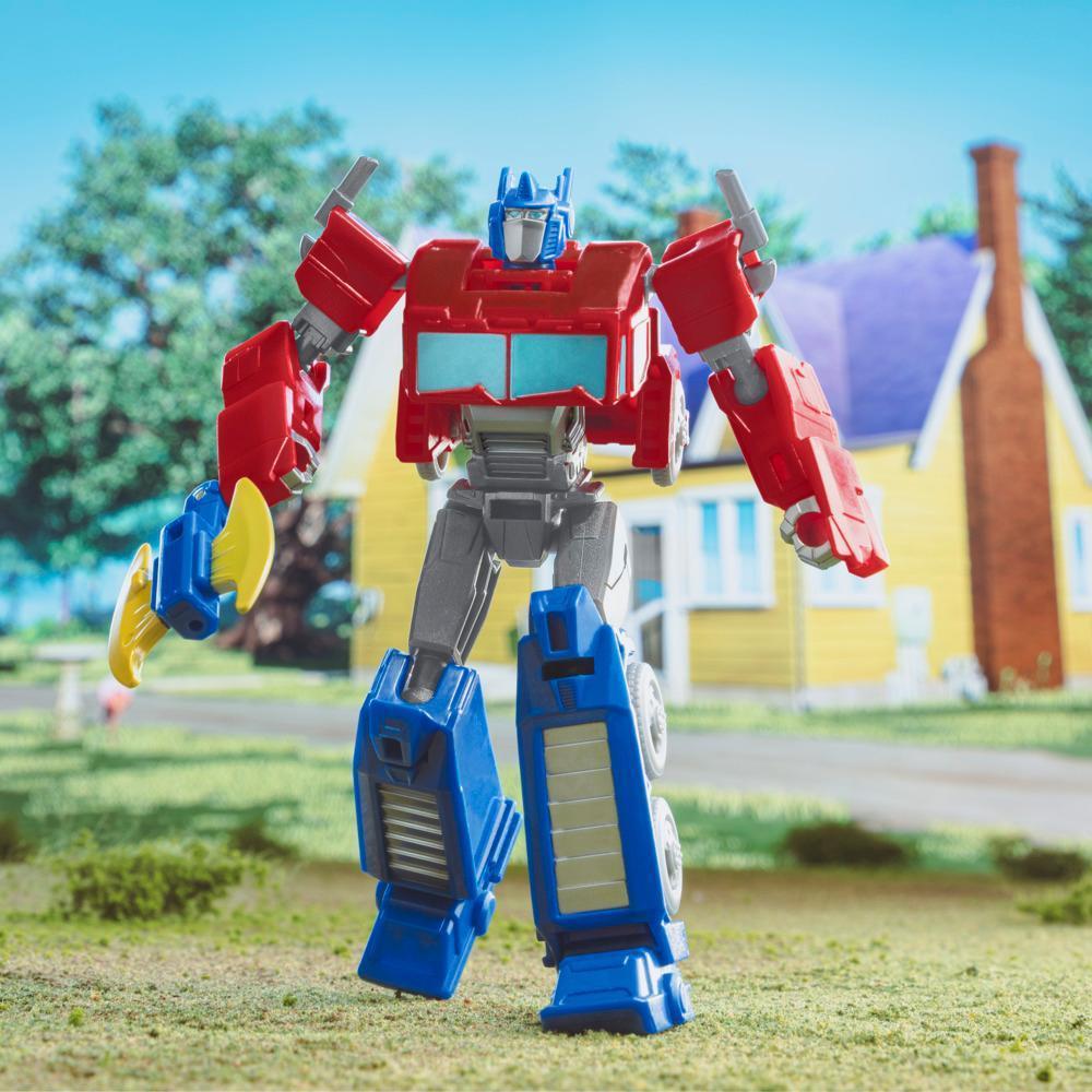 Transformers Toys EarthSpark Warrior Class Optimus Prime Action Figure product thumbnail 1