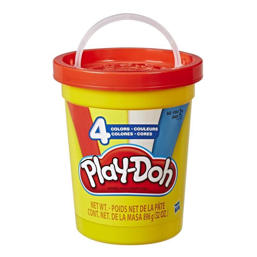 Play-Doh 2-lb. Bulk Super Can of Non-Toxic Modeling Compound with 4 Classic  Colors - Red, Blue, Yellow, and White - Play-Doh