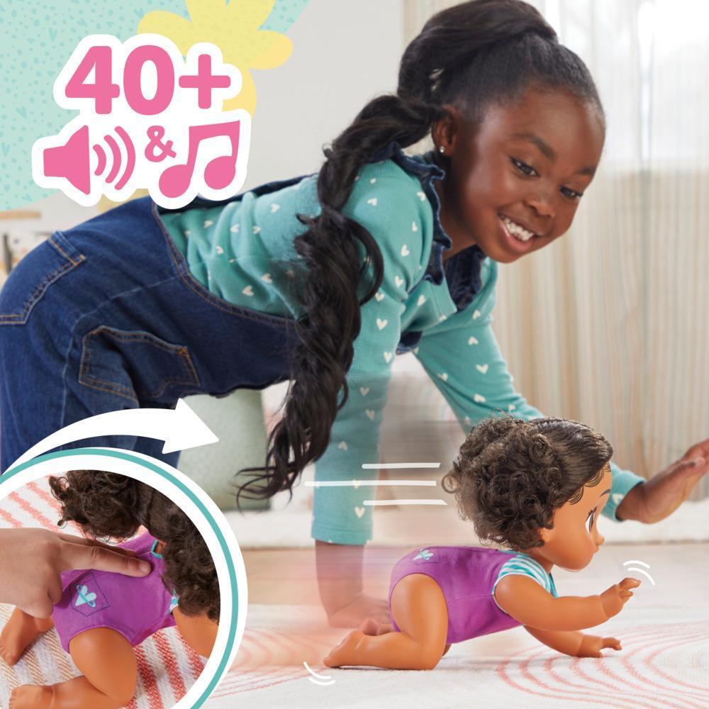 Baby Alive Crawl 'n Play Tilly Tinker Doll, Black Hair, Electronic Kids Toys for Girls & Boys 3+ product thumbnail 1