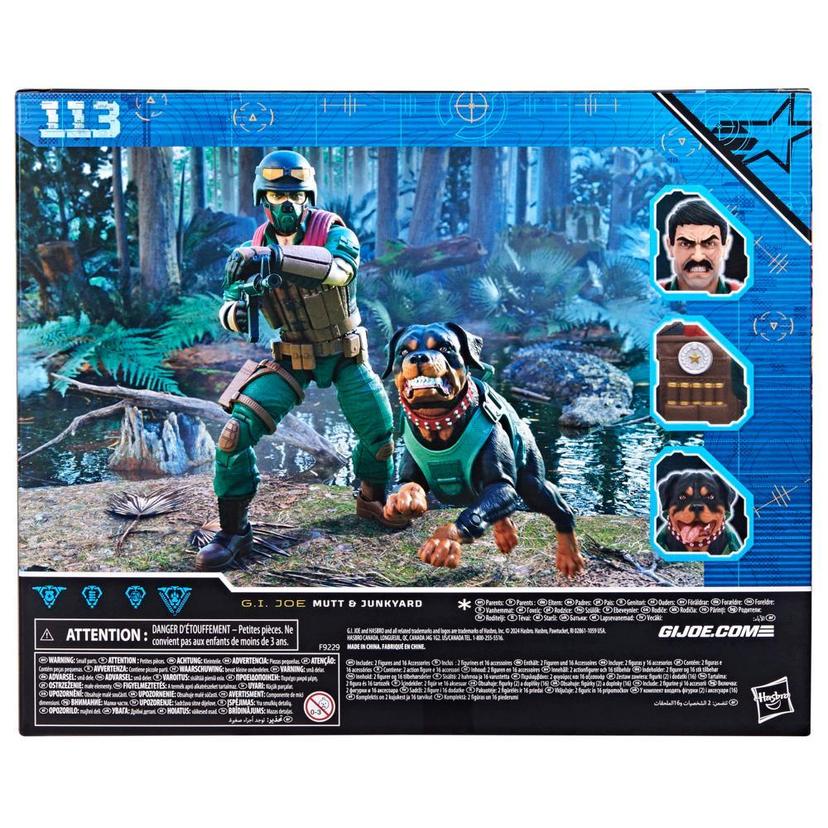 G.I. Joe Classified Series #113, Mutt & Junkyard, 6” Action Figure & Pet product image 1