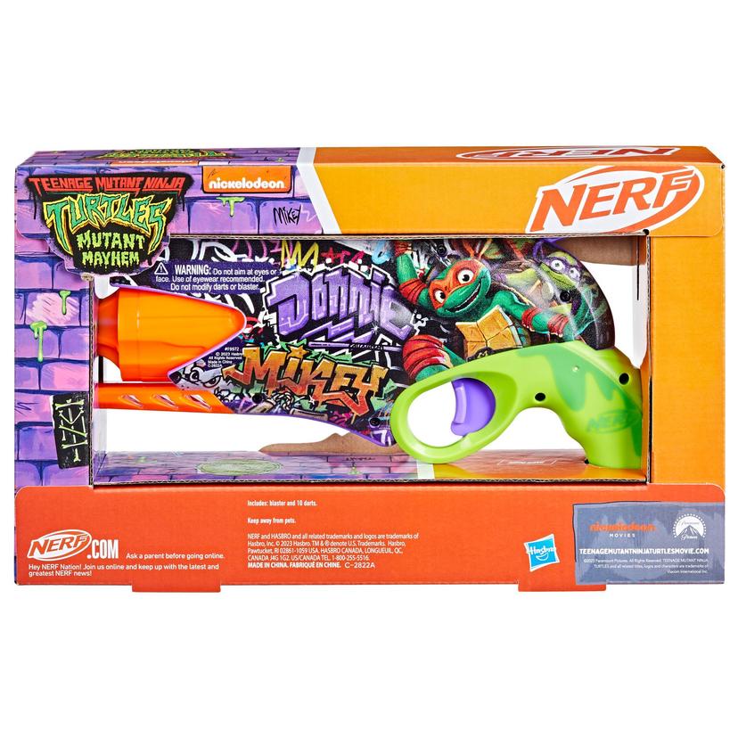 Nerf Teenage Mutant Ninja Turtles Blaster, 10 Nerf Elite Darts, Gifts for 8 Year Old Boys & Girls & Up product image 1