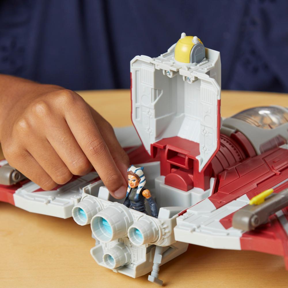 Star Wars Mission Fleet T-6 Jedi Shuttle, Ahsoka Action Figure Set, Star Wars Toys for Kids product thumbnail 1